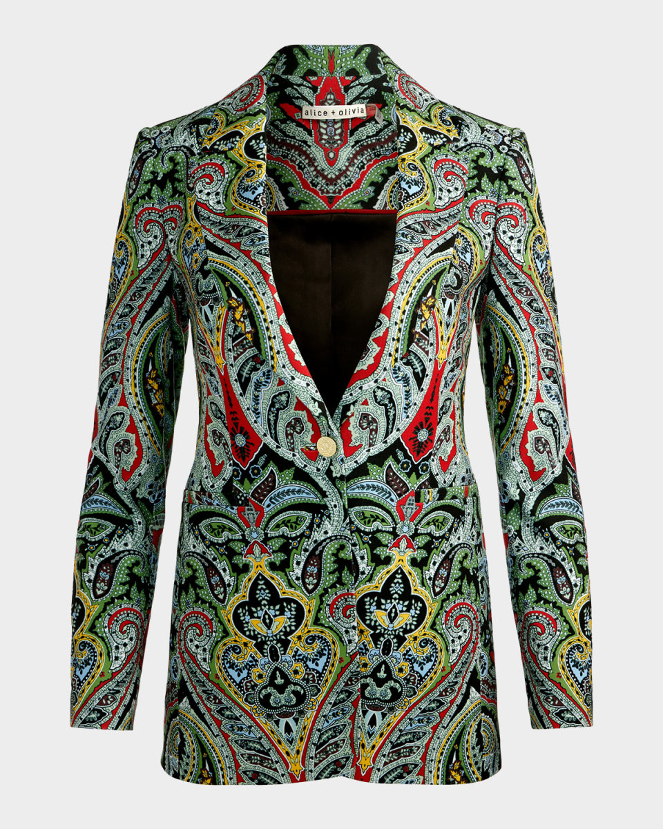 Breann Paisley Longline Blazer